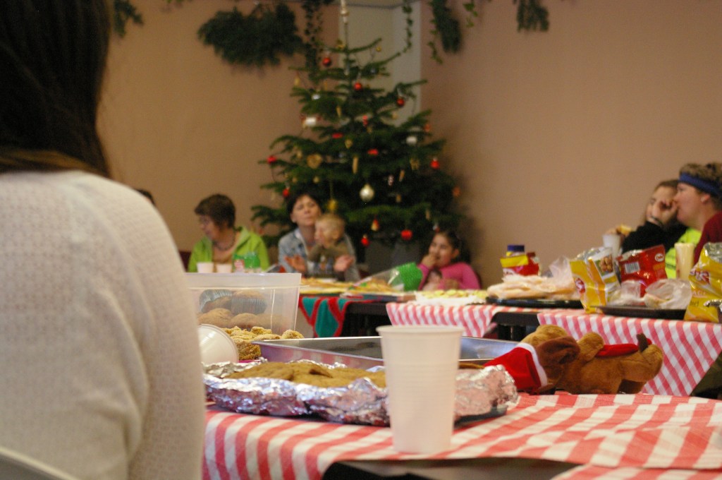 We interact with the kids weekly, the moms monthly, offer English classes, and host holiday celebrations.