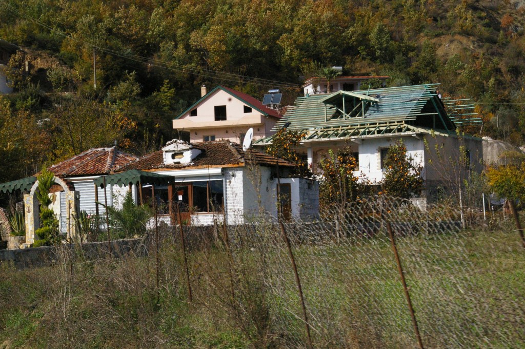 Houses on the outskirts of Tirana. Multi-generations will share this space.
